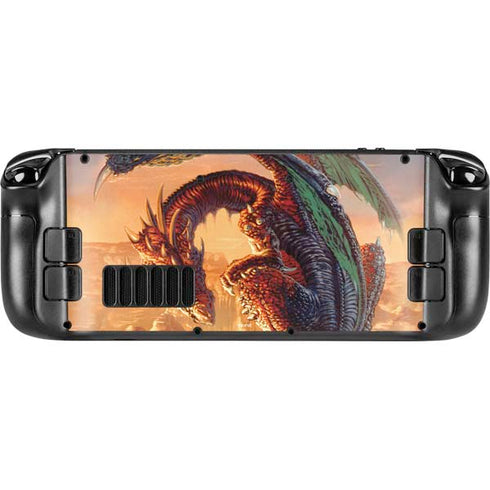 Ed Beard Jr. Bravery Misplaced Dragon and Knight Steam Deck Handheld Gaming Computer Skin